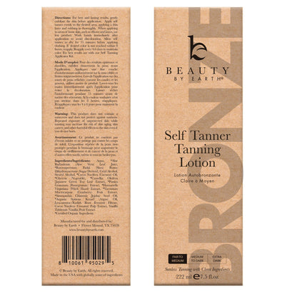 Self Tanner Tanning Lotion - Made with Natural & Organic Ingredients, Sunless Tanning Lotion for Body, Perfect Self Tan for Women & Men for a Natural Looking Glow, Fair to Medium - Available at All In One Marketplace Canada