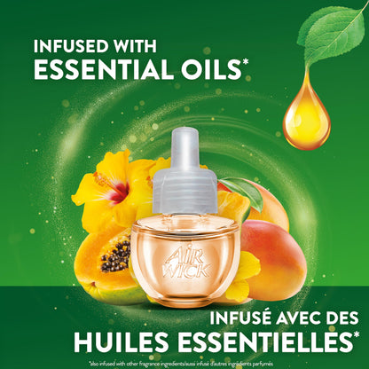 Air Wick Plug In Scented Oil Air Freshener Refills for Home – Infused with Essential Oils – 10 Count – Hawaii Tropical Paradise Scent – Mega Value Pack 🍁 All In One Marketplace Canada