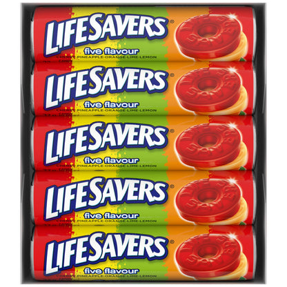Life Savers Five Flavour Roll, 32gm, 20 Count, Red