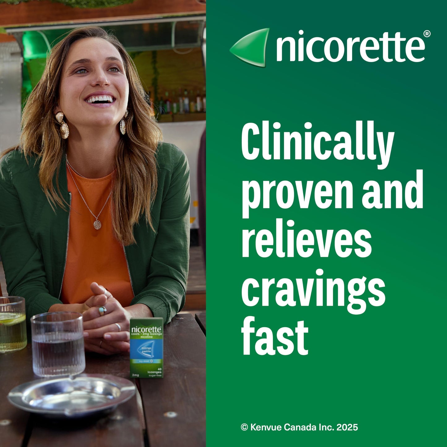 Nicorette 4mg Mint Nicotine Lozenges – Quit Smoking Aid, 160 Count Nicorette