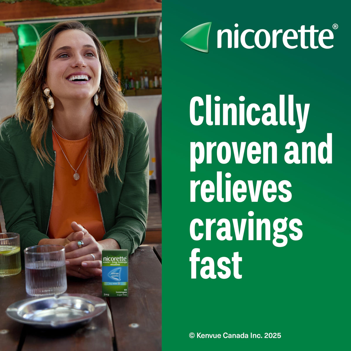 Nicorette 4mg Nicotine Lozenges Fruit, Quit Smoking Aid, 160 Count