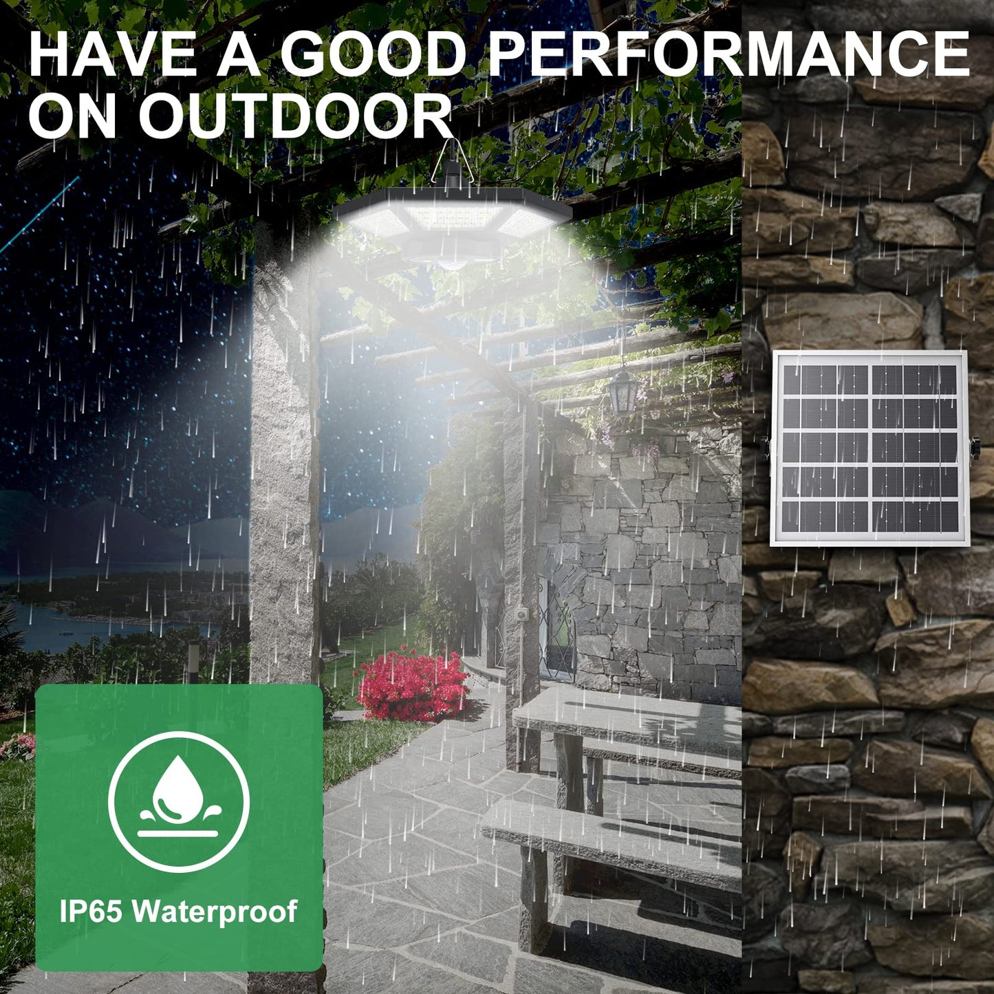 ICOFRU Solar Shed Lights Indoor Outdoor Motion Sensing 5 Lighting Modes - Available at All In One Marketplace Canada