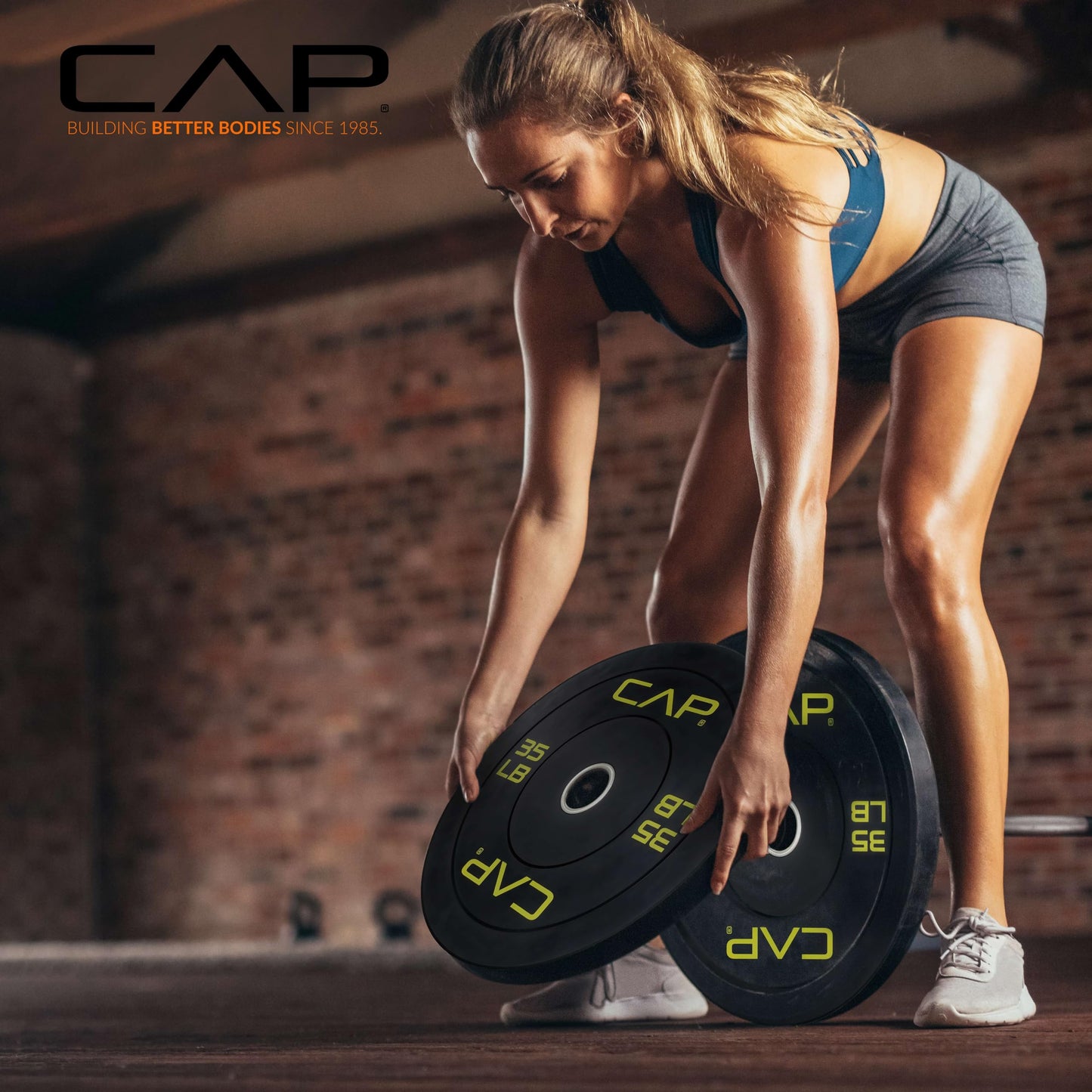 CAP Barbell Rubber Olympic Bumper Plate | Multiple Options/Colors 🍁 All In One Marketplace Canada