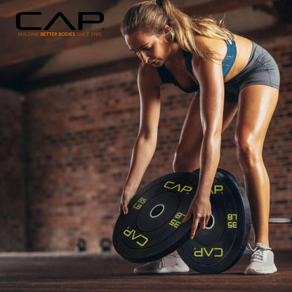 CAP Barbell Rubber Olympic Bumper Plate | Multiple Options/Colors 🍁 All In One Marketplace Canada