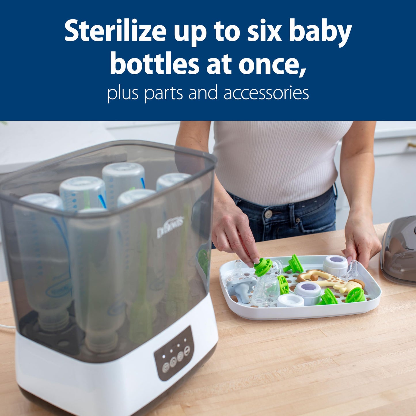 Dr. Brown’s All-in-One Sterilizer and Dryer for Baby Bottles, Parts & Other Newborn Essentials