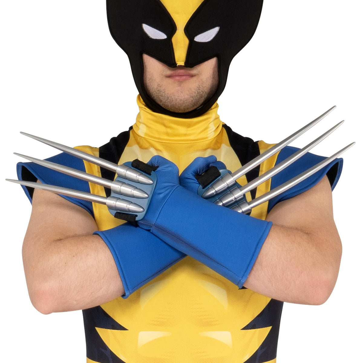 MARVEL Wolverine Official Adult Deluxe Zentai Halloween Costume - (L)