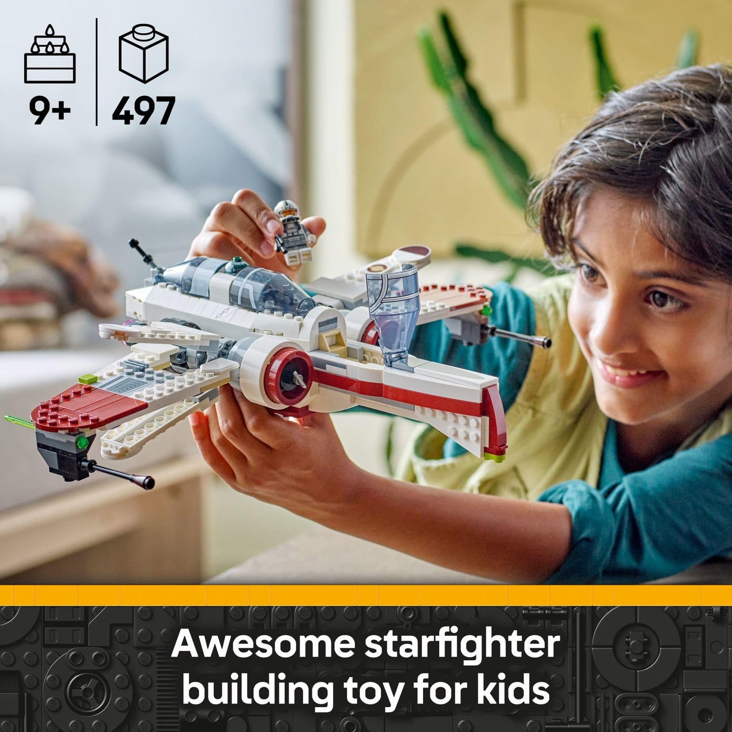 LEGO Star Wars: Revenge of The Sith ARC-170 Starfighter Spaceship Building Toy - Kids Star Wars Toy for Boys and Girls, Ages 9+ - Gift Idea for Birthdays - 75402 LEGO