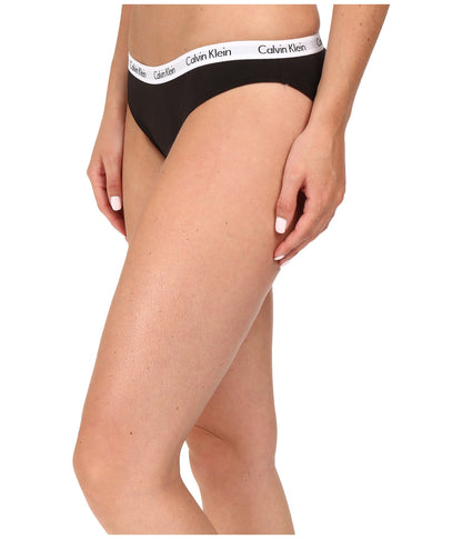 Calvin Klein Women's Carousel Bikini Panty, Black/White/Grey Heather, Large (Pack of 3)