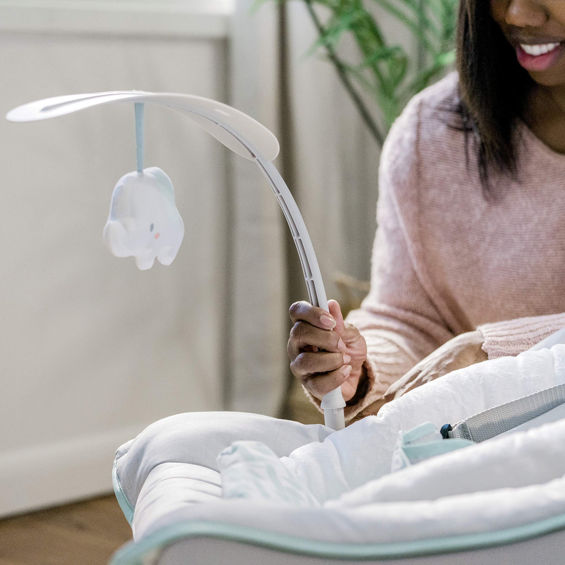 Ingenuity Keep Cozy 3-in-1 Grow with Me Vibrating Baby Bouncer, Seat & Infant to Toddler Rocker, Vibrations & Toy Bar, 0-30 Months Up to 40 lbs (Weaver)