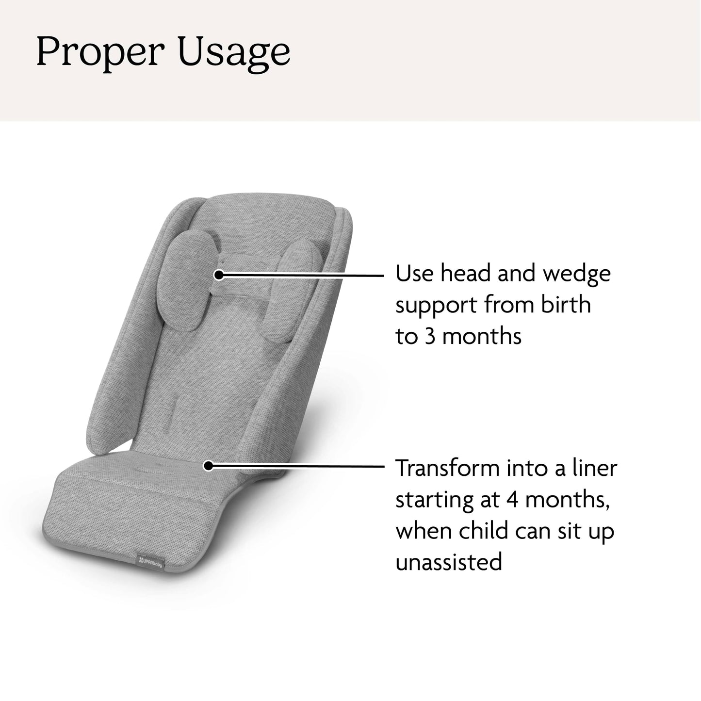 UPPAbaby Infant Snug Seat/Compatible with Vista and Cruz Strollers / 2 in 1 Newborn to Toddler Comfort Insert UPPAbaby