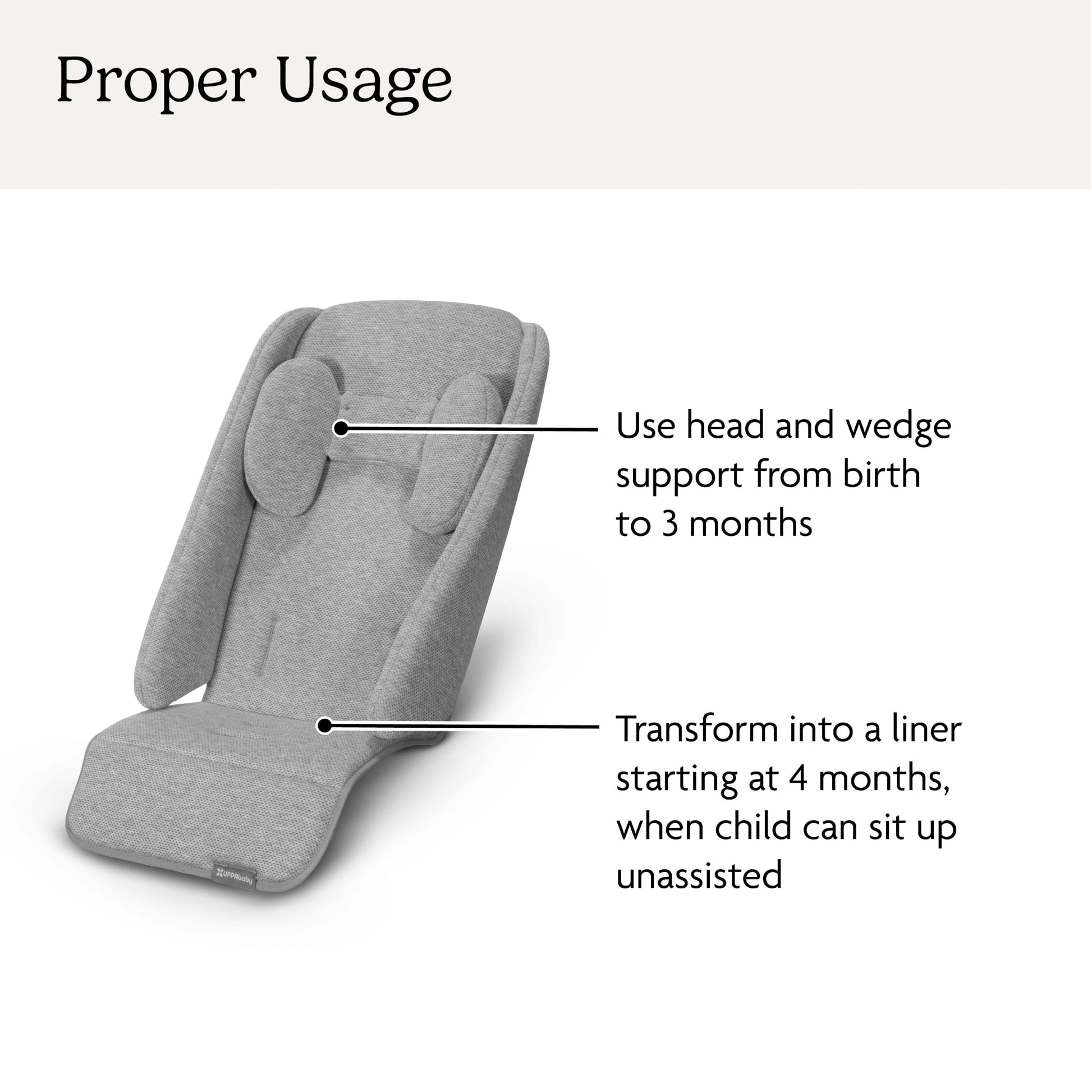 UPPAbaby Infant Snug Seat/Compatible with Vista and Cruz Strollers / 2 in 1 Newborn to Toddler Comfort Insert UPPAbaby
