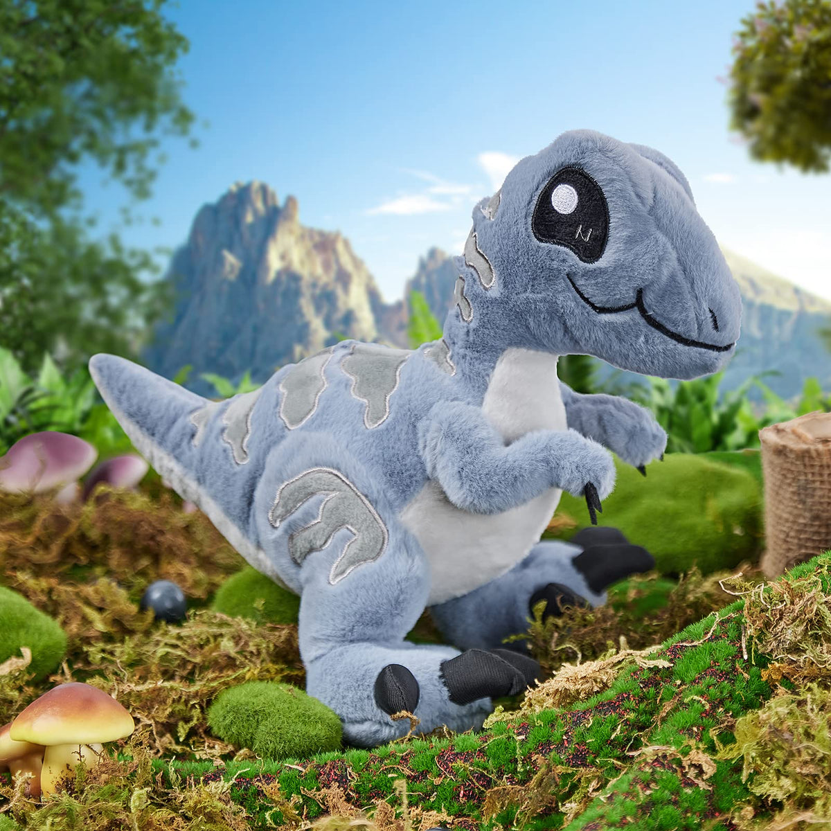 TCBunny Baby Dinosaur 12" Bedtime Stuffed Animal Plush Toy, Kid's Gifts for Boys, Girls, Birthday, Valentine, Christmas (Veliciraptor) 🍁 All In One Marketplace Canada