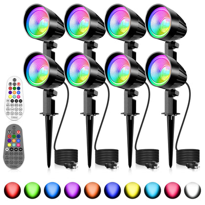 MEIKEE 15W RGBW LED Landscape Lights, Dimmable Landscape Lighting 🍁 All In One Marketplace Canada