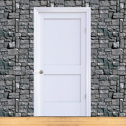 Beistle Stone Wall Backdrop 3-Count – Extra Large 4' x 30' Plastic Medieval Wall Decorations for Halloween Parties, Castle-Themed Events, Haunted Houses, Fantasy Photo Backgrounds