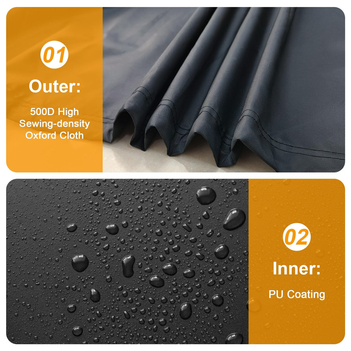 Kipiea Heavy Duty Air Conditioner Cover for Outside Units, Windproof, Anti-UV, Tear & Fade Resistant AC Cover for Winter (38" W x 38" D x 40" H) 🍁 All In One Marketplace Canada