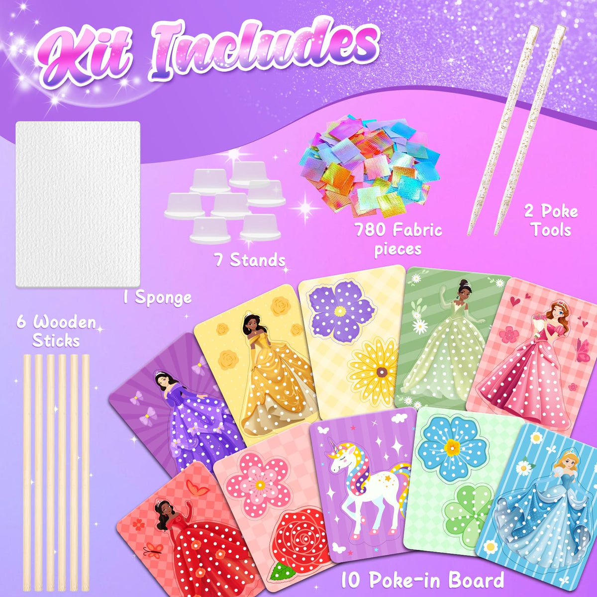 Poke Art Kits, Arts and Crafts for Kids Age 6-8 Girls, Kids Art Supplies 🍁 All In One Marketplace Canada