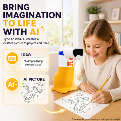 Yoturetoys AI Drawing Projector for Kids, Birthday Gift Toy, Ages 5-12 🍁 All In One Marketplace Canada