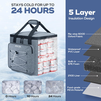 RealCool 35/45 Can Collapsible Soft Cooler Bag, Leakproof Ice Chest 🍁 All In One Marketplace Canada