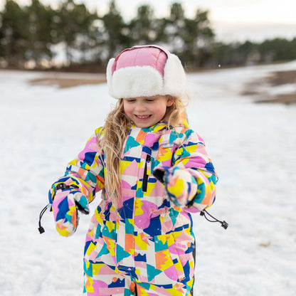 Jan & Jul Girls' Toasty-Dry Trapper Hat for Kids (Dusty Pink, L) 🍁 All In One Marketplace Canada