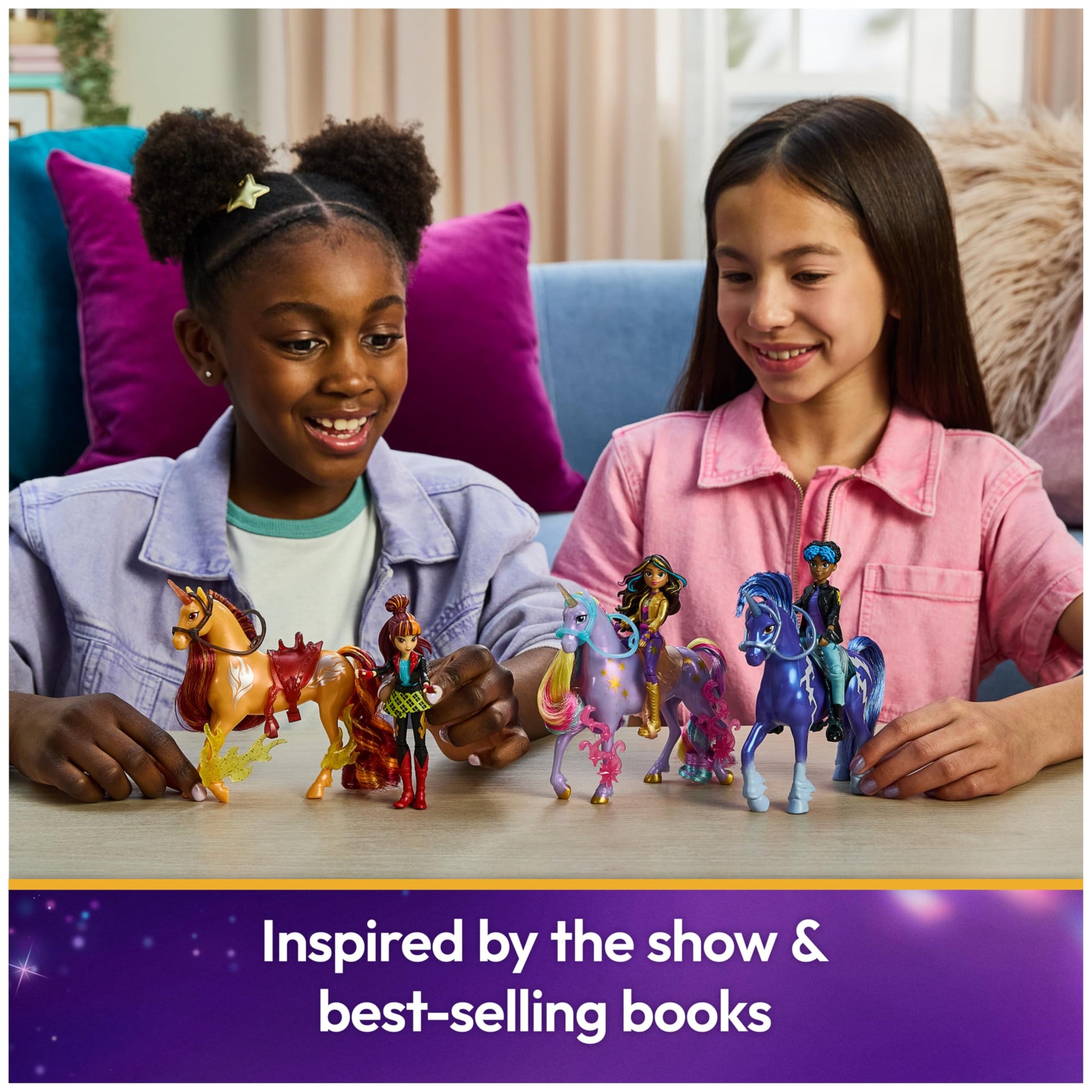 Unicorn Academy, Sophia & Wildstar Power of Friendship Set, Translucent Saddle & 2 Power Accessories, Dolls & Unicorn Toys for Girls Ages 4 and up Unicorn Academy