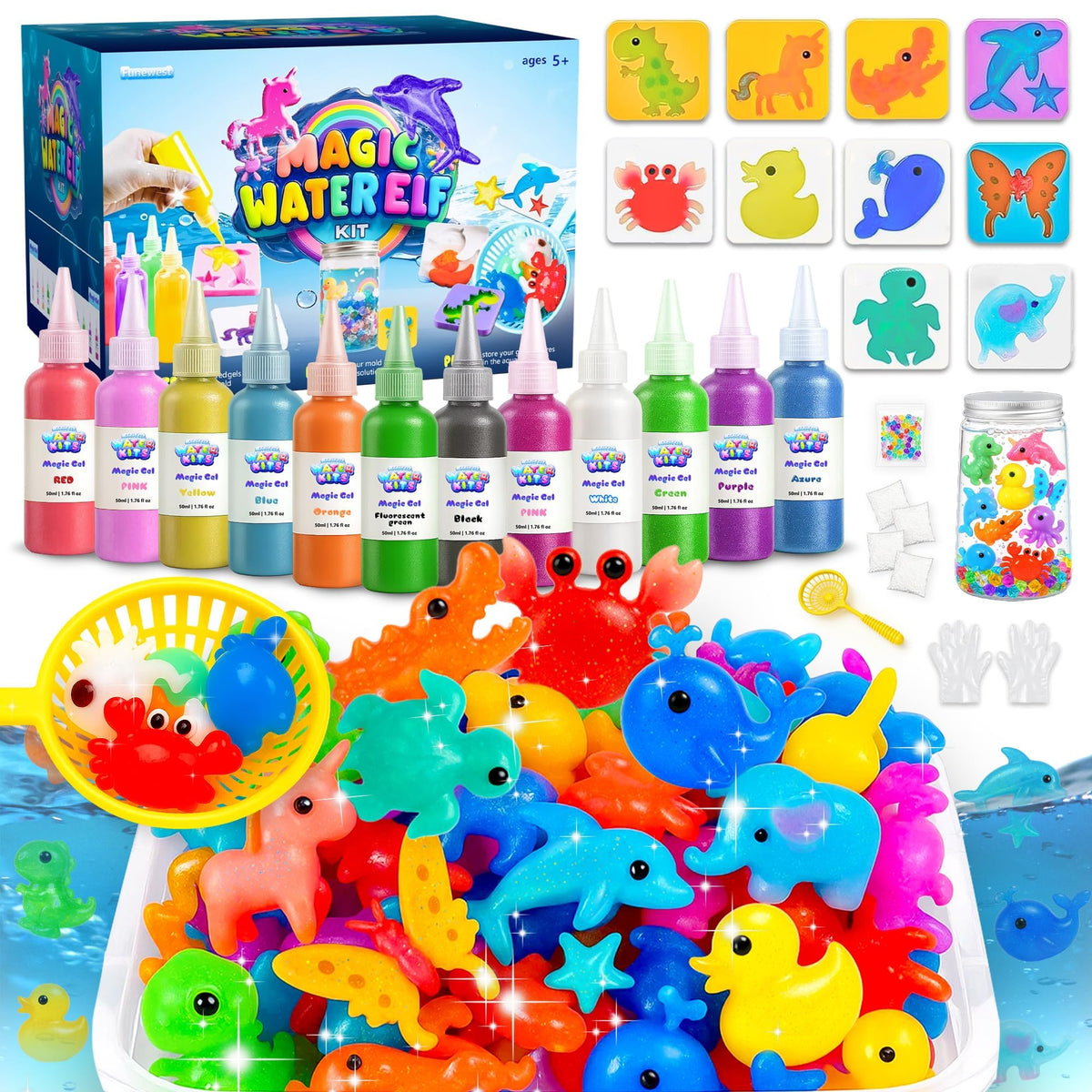 Funewest Magic Water Elf Toy Kit, DIY Aqua Fairy Water Gel Kit for Kid 🍁 All In One Marketplace Canada