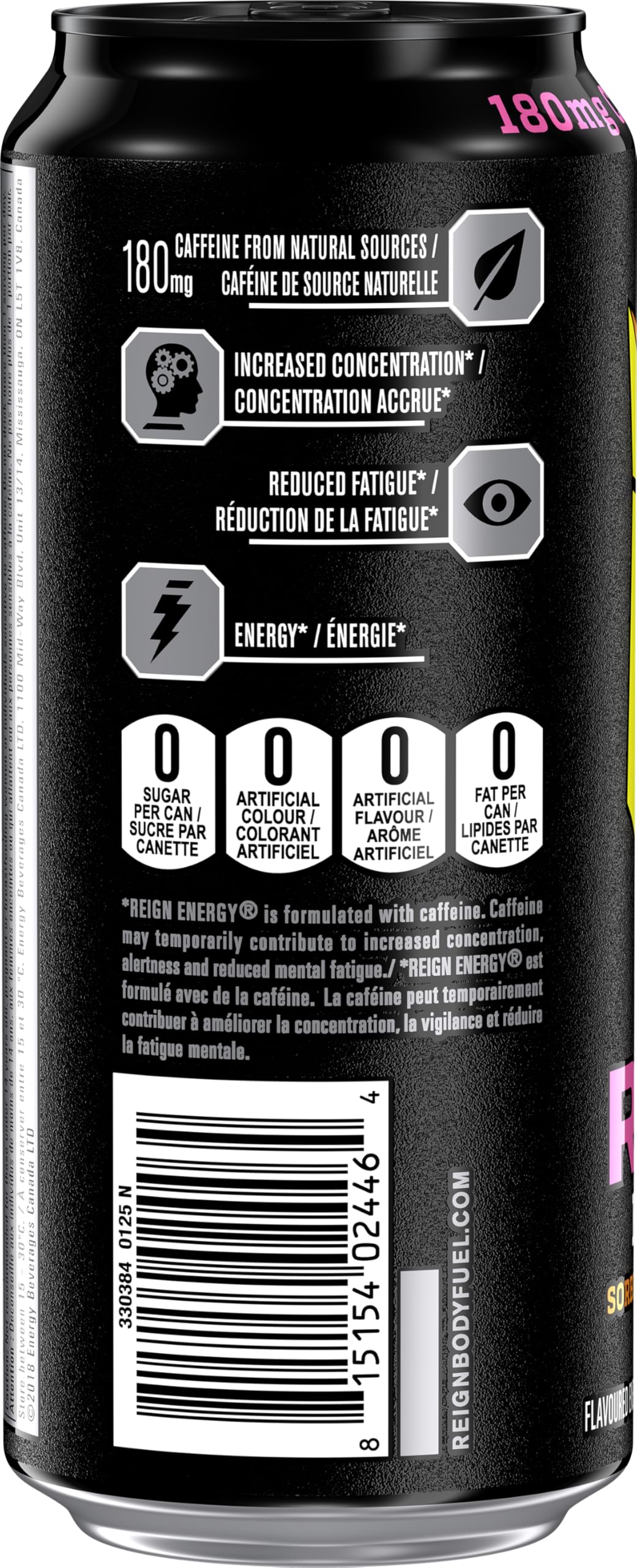 Reign Energy Reignbow Sherbet 473mL Cans - 12 Pack