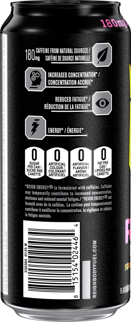 Reign Energy Reignbow Sherbet 473mL Cans - 12 Pack