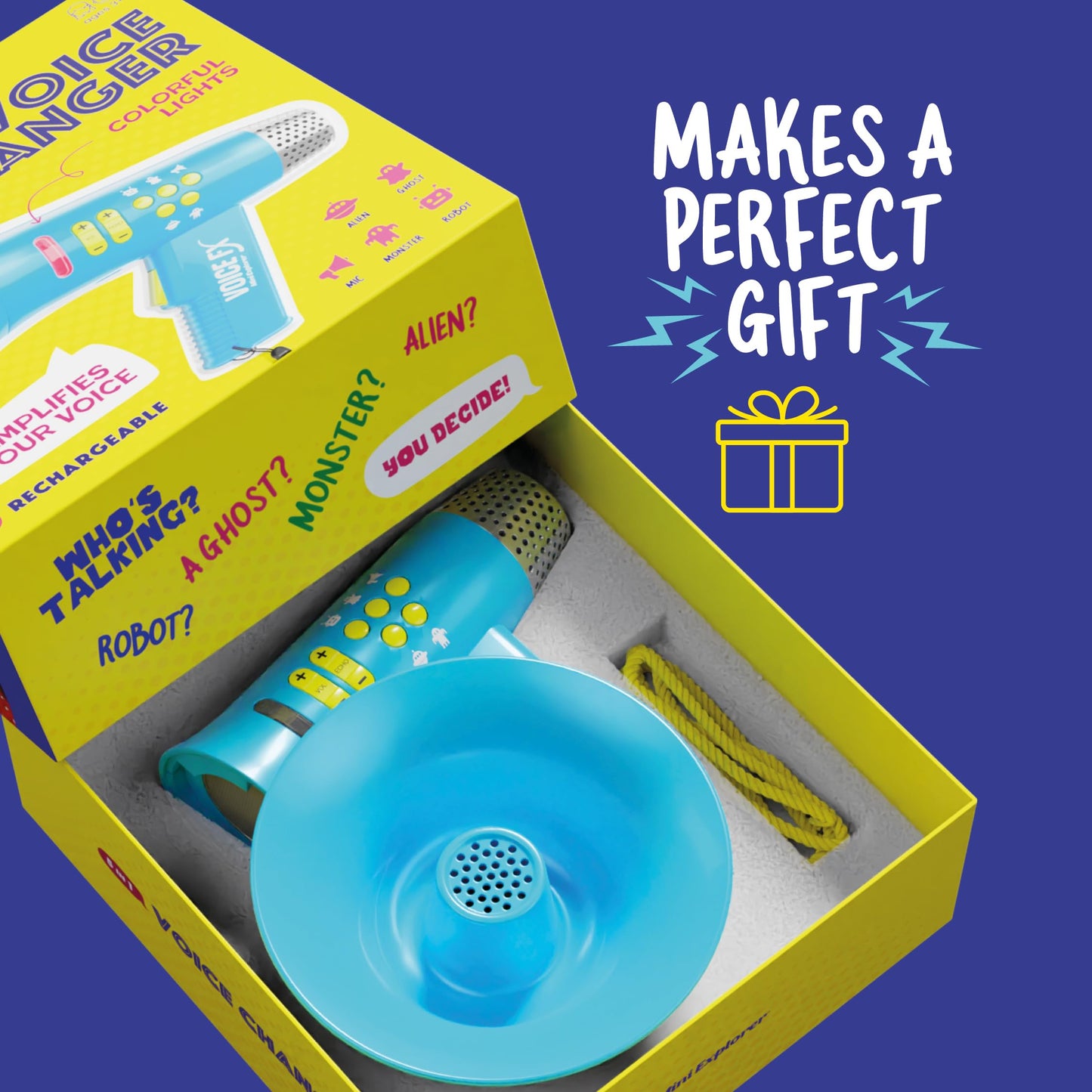 Voice Changer for Kids - Voice Changing Device for Boys & Girls Ages 3-8+ Olds - Birthday Easter Gifts for 3, 4, 5, 7, 8 Year Old Boy - Cool Outdoor Toys Gift Ideas for Kid, Toddler - Available at All In One Marketplace Canada