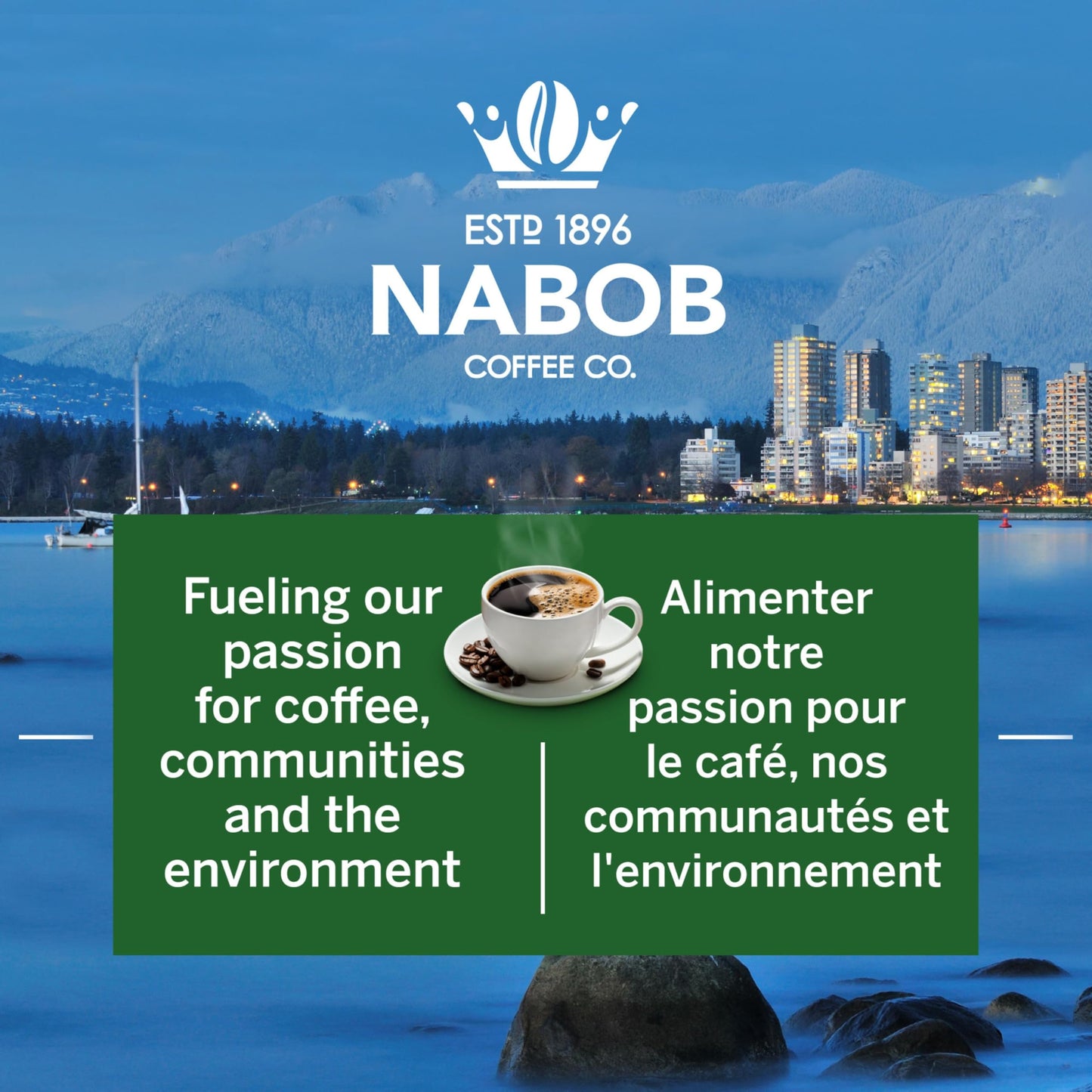 Nabob Organic Gourmet Blend Ground Coffee, 915g, Medium Roast