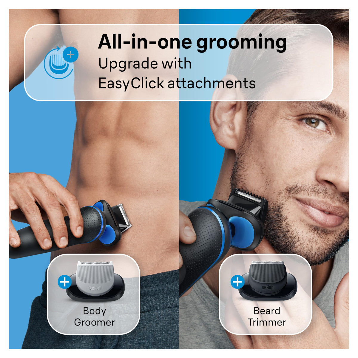 Braun Electric Razor for Men Series 5, Beard Shaver, Electric Shaver with Body Groomer S5 5150cs