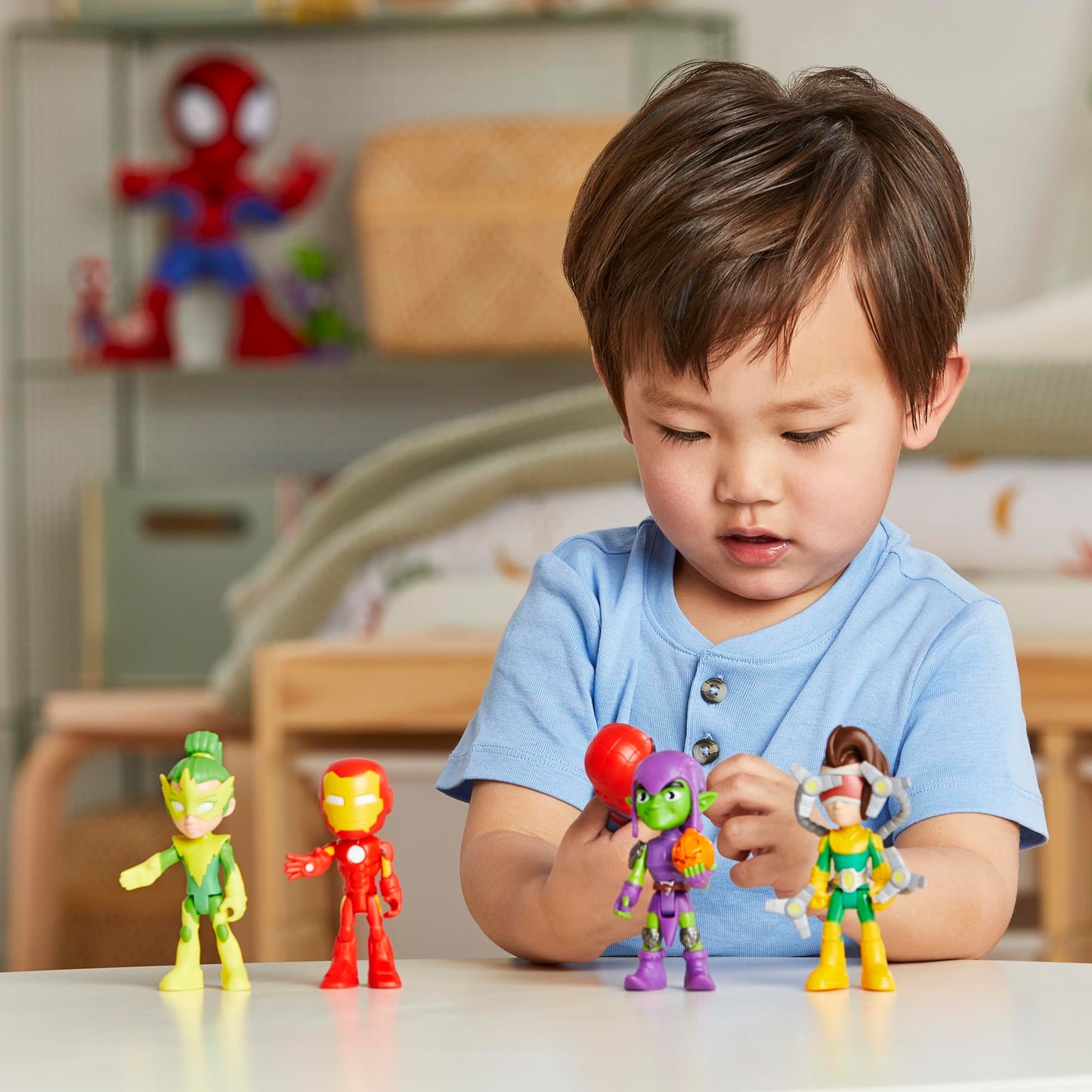 Marvel Spidey and His Amazing Friends, Friends & Foes Pack, 5 Action Figures, 4-Inch, Preschool Super Hero Toys for Kids Ages 3 and Up, Amazon Exclusive Hasbro
