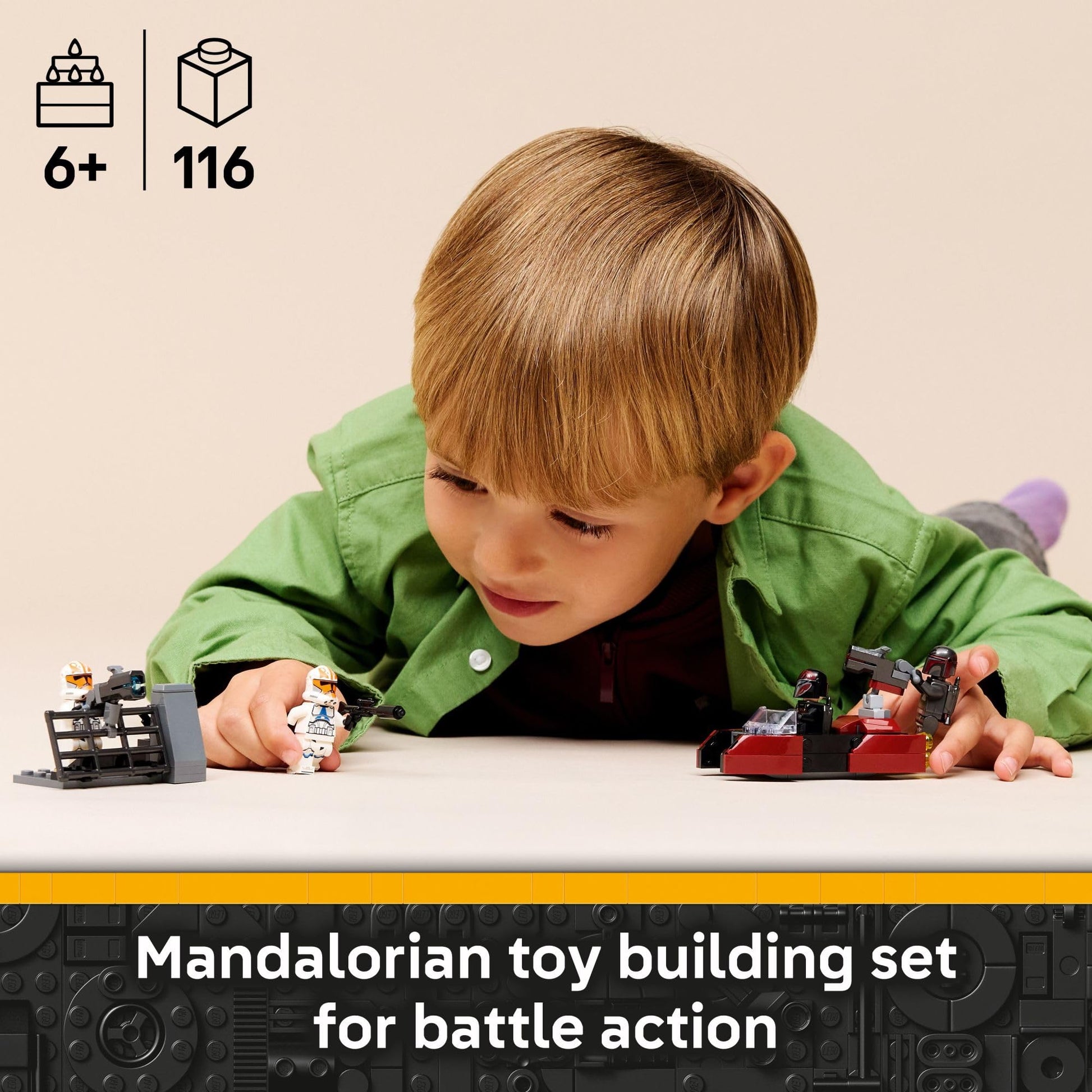 LEGO Star Wars Siege of Mandalore Battle Pack Building Toy for Boys & Girls - The Mandalorian Pretend Play Set W/4 Character Minifigures for Kids & Fans, Ages 6+ - Gift Idea for Birthdays - 75449 LEGO
