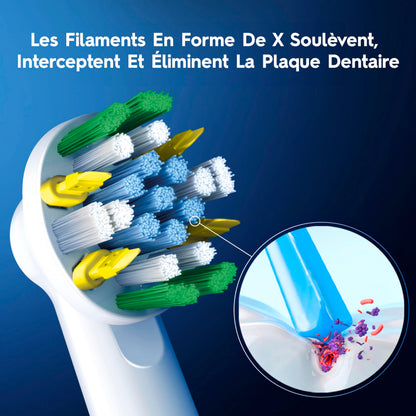Oral-B FlossAction XFilaments Oral - B Electric Toothbrush Replacement Brush Heads Refill, White (5 Count) Oral-B