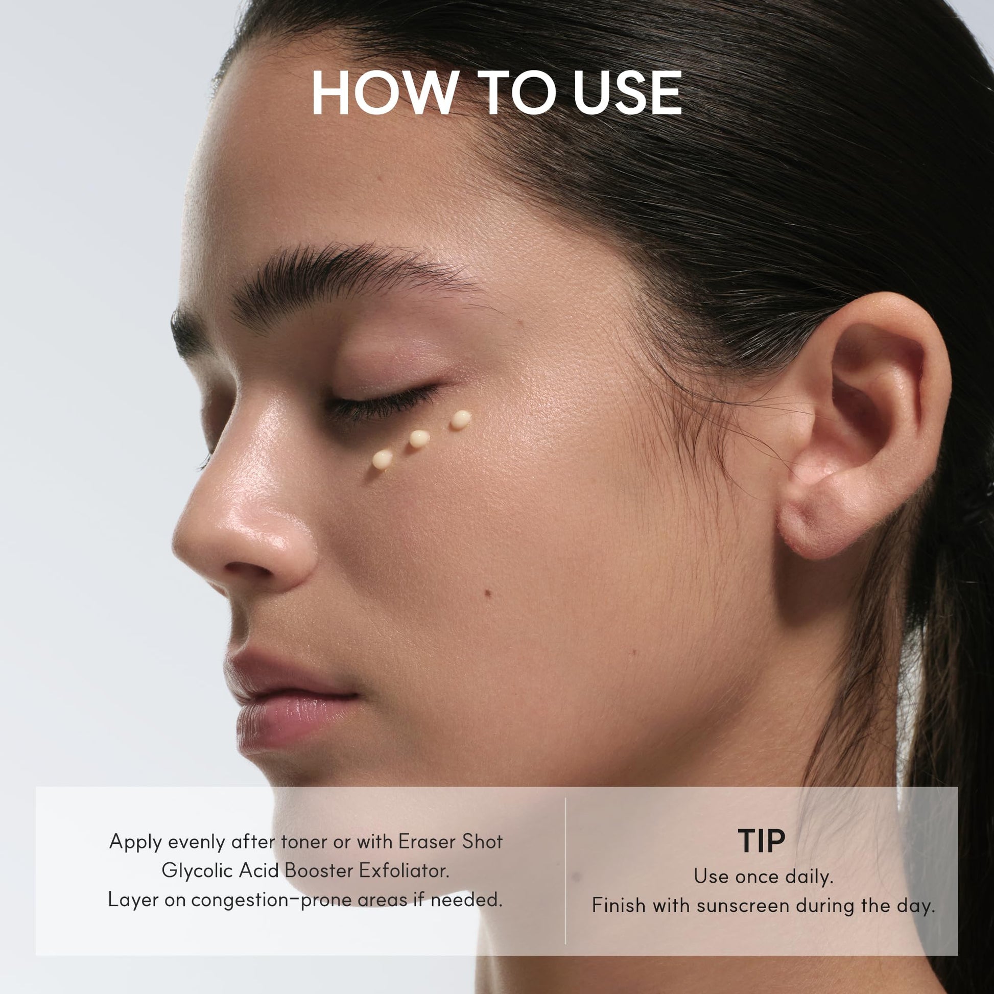 Arencia Eraser Serum Glycolic Acid Booster with AHA BHA, Exfoliating Face Serum for Acne-Prone Skin, Pore Care & Texture Refining, Lightweight Daily Skincare, 30 mL - Available at All In One Marketplace Canada