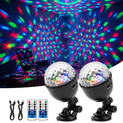 FALOVE 2 Pack Cupcake RGB Disco Ball Lights for Party & Ambient Night Light 🍁 All In One Marketplace Canada