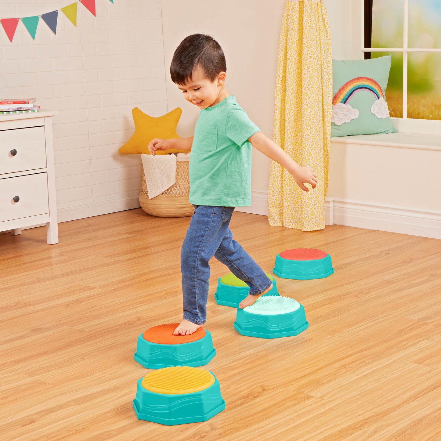 B. toys Balance Beam for Kids, Interlocking Sensory 13-Piece Set, Classic 🍁 All In One Marketplace Canada