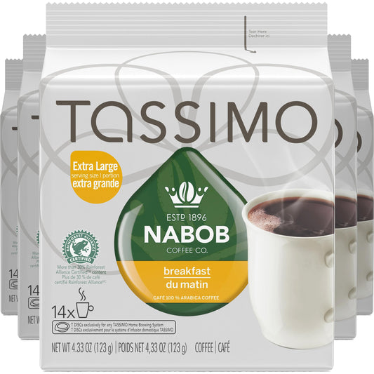 Tassimo Nabob Breakfast Blend Coffee T-Discs, 70 Count