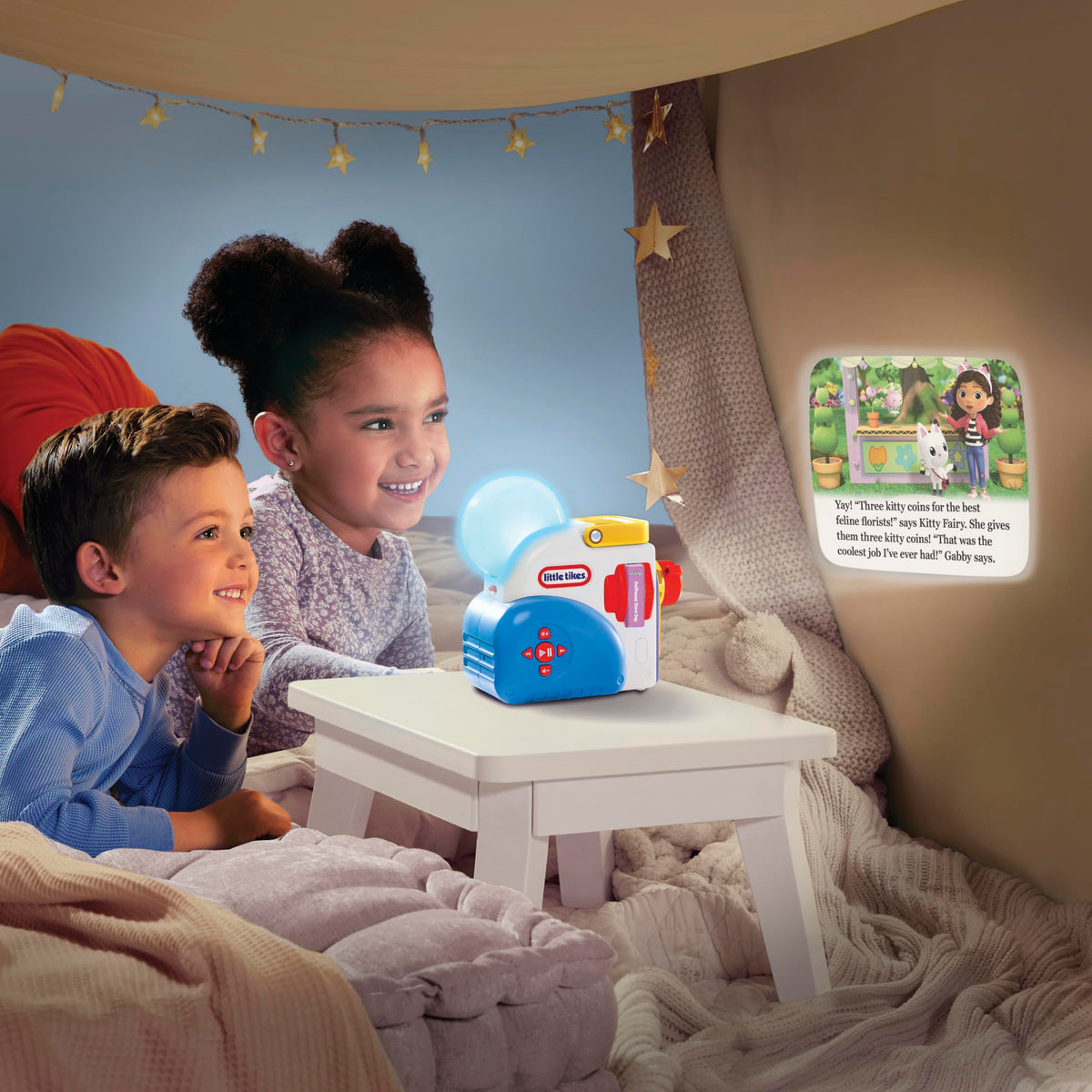 Little Tikes Story Dream Machine DreamWorks Animation's Gabby's Dollhouse Collection, 3 Stories, Character, Projects Storytime for Kids, Audio Fun Toy, Ages 3+ Years