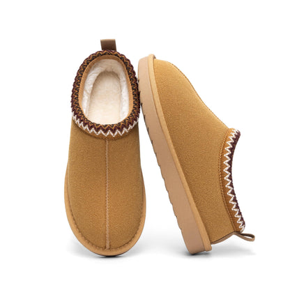 DREAM PAIRS Women's Slippers Genuine Suede,Chestnut,6 🍁 All In One Marketplace Canada