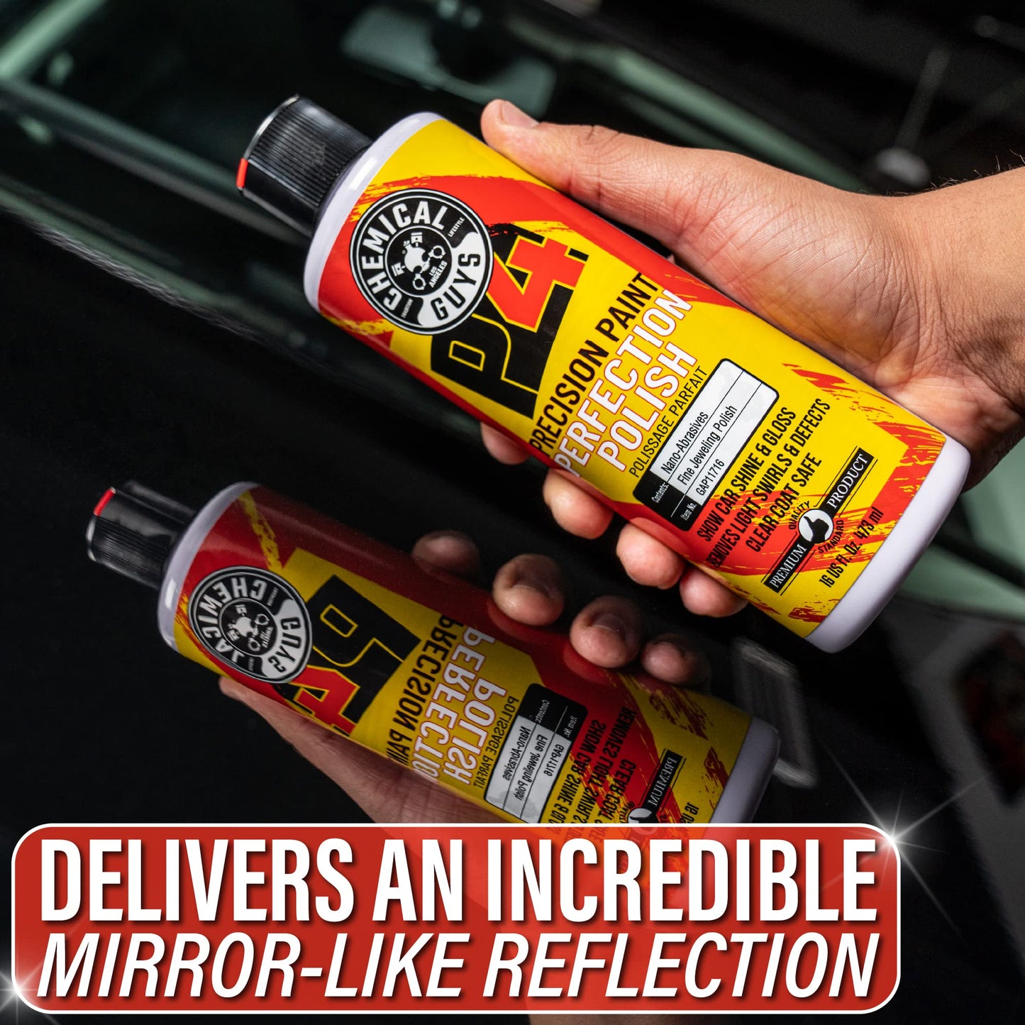 Chemical Guys C4 Clear Cut Correction Compound & P4 Precision Polish Kit (Safe for Cars, Trucks, SUVs, RVs, Motorcycles, & More) 2 x 473 ml Bottles 🍁 All In One Marketplace Canada