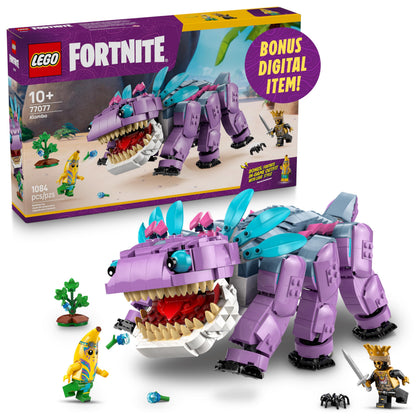 LEGO Fortnite Klombo Kids Toy - Fortnite Action Figure with Peely and Oro Minifigures - Pretend Play and Building Toy for Girls and Boys 10+ - Gift Idea for Birthdays and Gaming Fans - 77077
