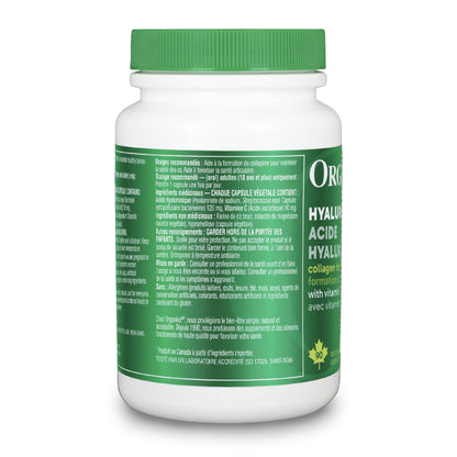 Organika Canadian-Made Hyaluronic Acid With Vitamin C 90 Vcaps Organika
