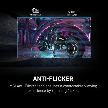 MSI G242L E14 24-inch 1920 x 1080 (FHD) Gaming Monitor, 144Hz, Adaptive-Synch, HDMI, DisplayPort, VESA Mountable, Tilt, Height Adjustable, Speaker, 1ms, Black MSI
