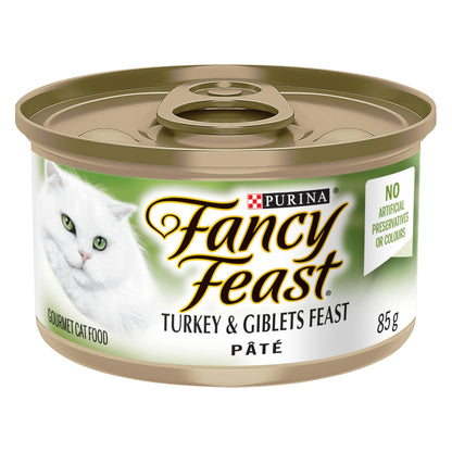 Fancy Feast Wet Cat Food, Pate Turkey & Giblets Feast - 85 g Can (24 Pack) 🍁 All In One Marketplace Canada