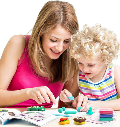Sago Brothers 24 Colors Modeling Clay for Kids with 3 Tools & Tutorial Book 🍁 All In One Marketplace Canada