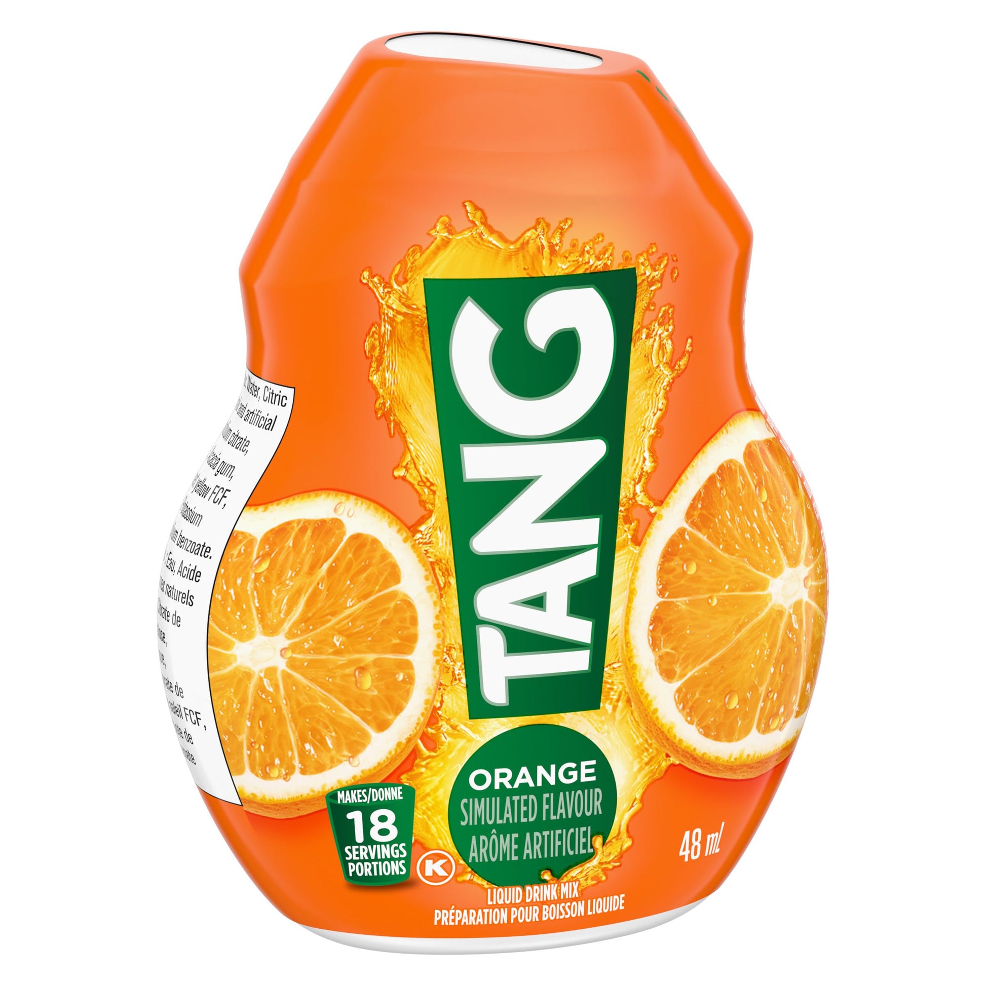 Tang Orange Liquid Drink Mix, 48 mL Bottle (Pack of 12) - Available at All In One Marketplace Canada