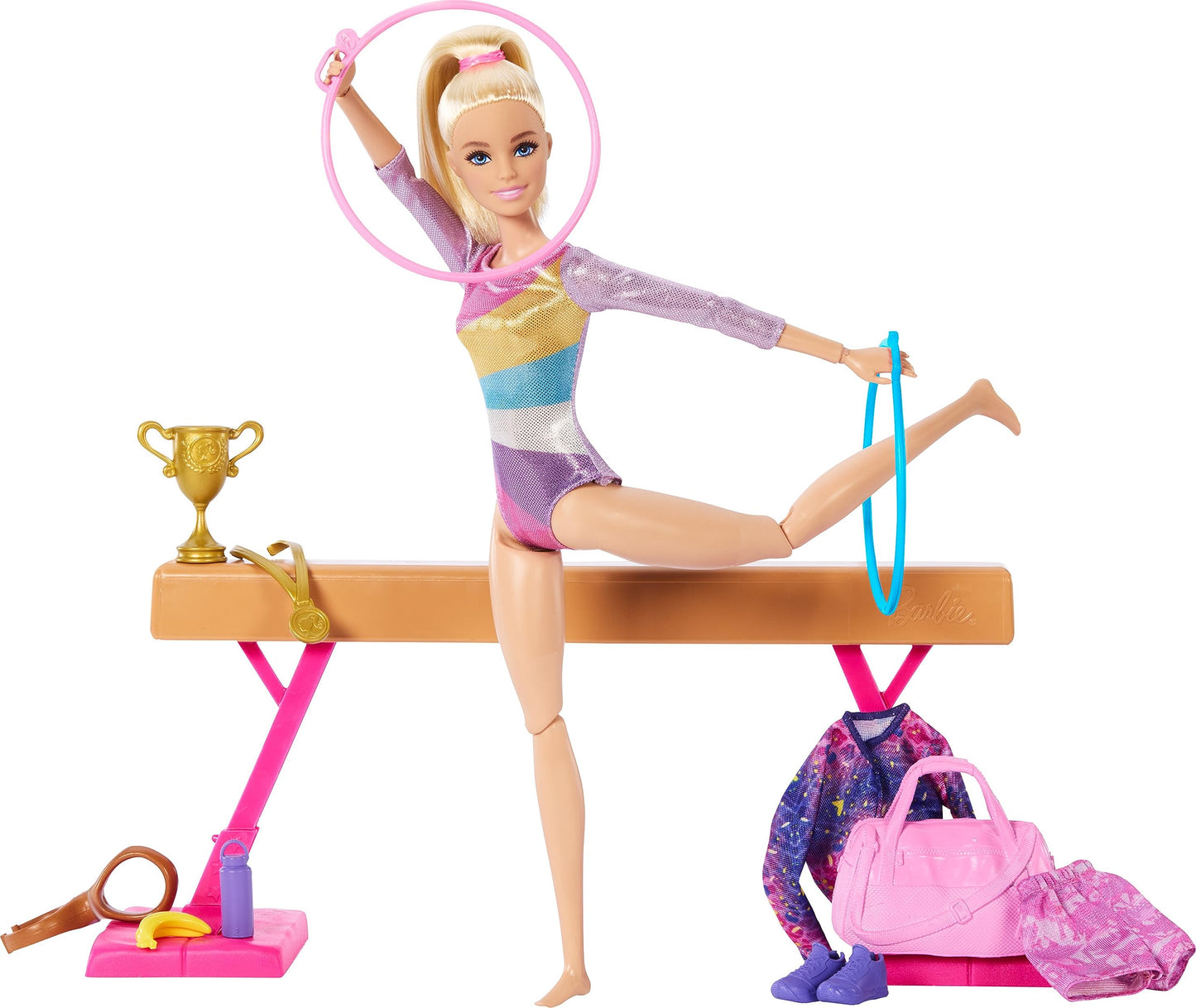 Barbie Gymnastics Doll & Accessories Playset Barbie