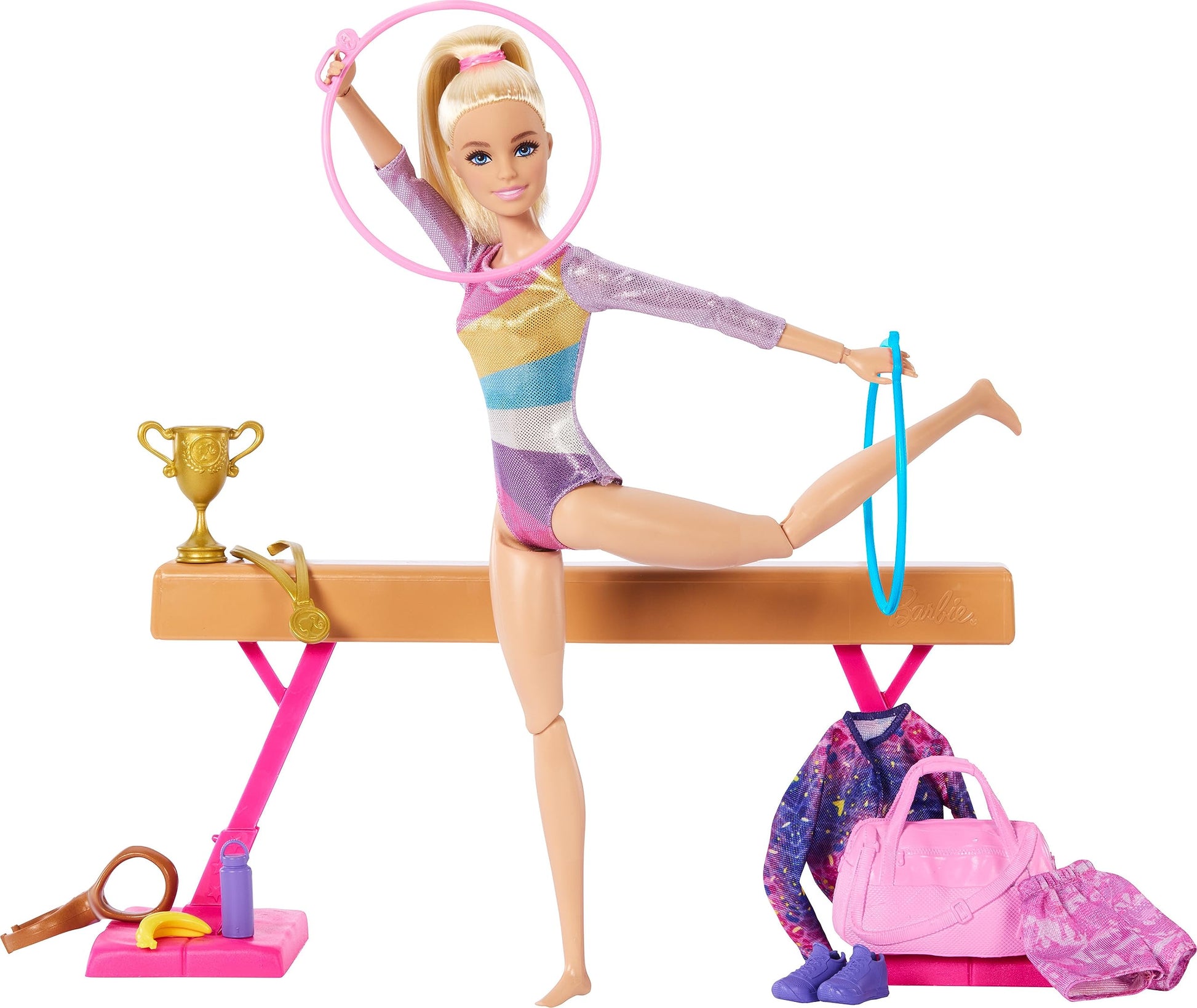 Barbie Gymnastics Doll & Accessories Playset Barbie