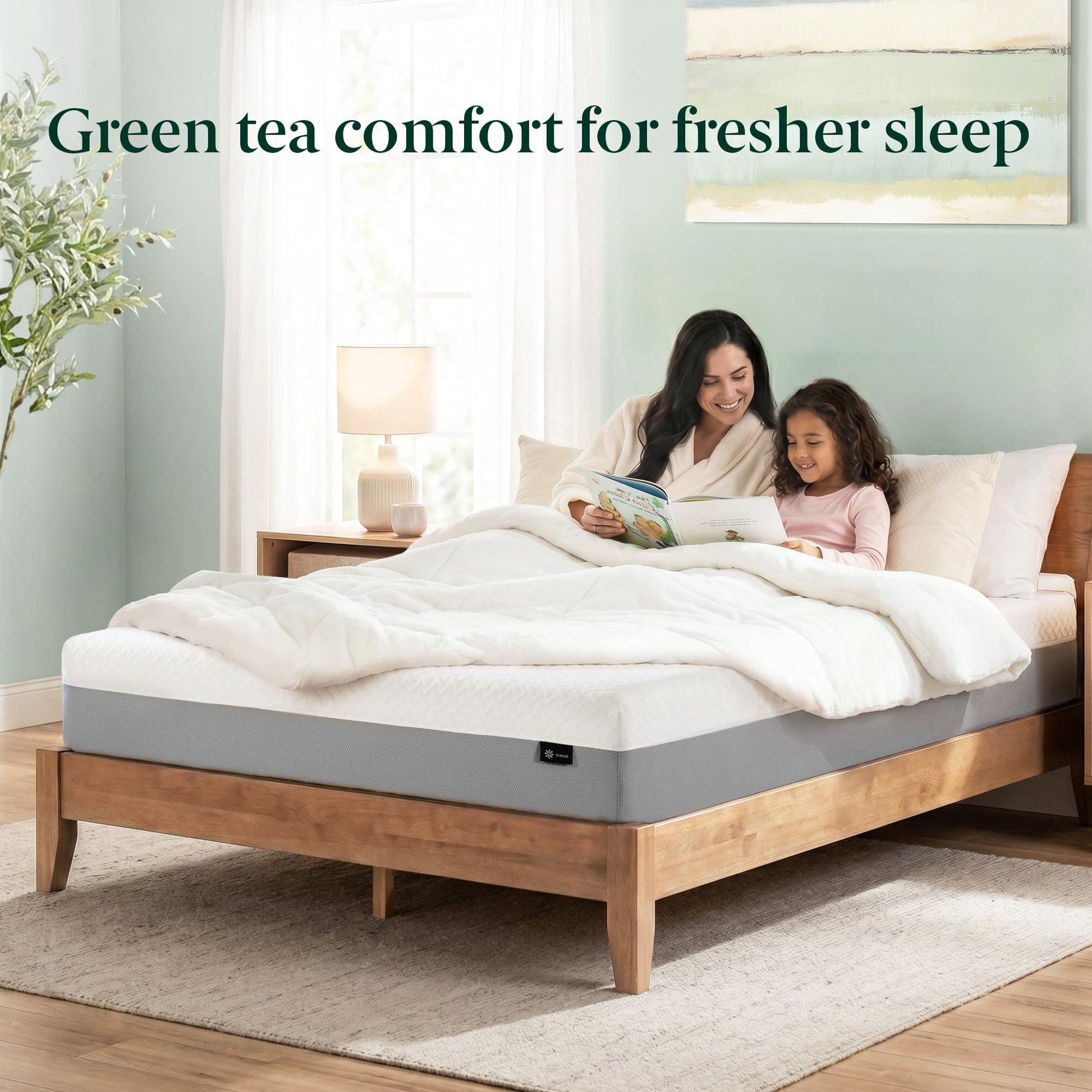 Zinus Full Mattress - 8 Inch Green Tea Essential Memory Foam Mattress, Affordable Mattress, Pressure Relief, CertiPUR-US Certified Foam, Mattress in a Box, 10-Year Warranty, Full Size Zinus