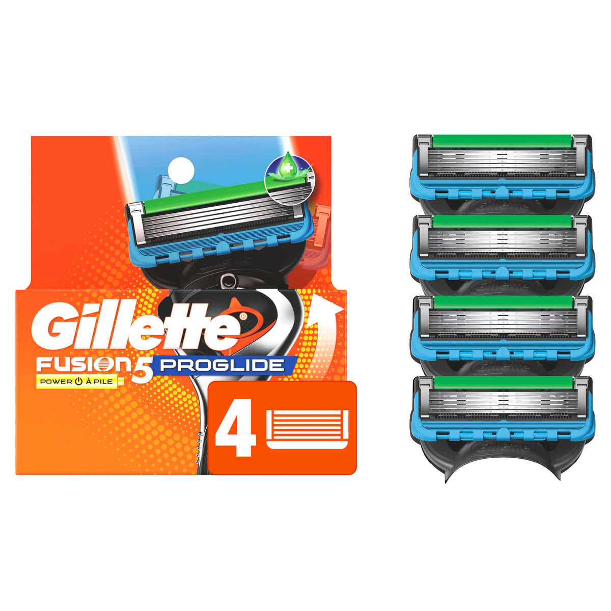 Gillette ProGlide Power Men’s Razor Blades – 4 Refills